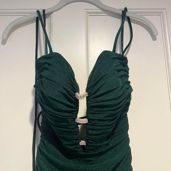 Emerald Green Prom Dress - Picture 3 of 3